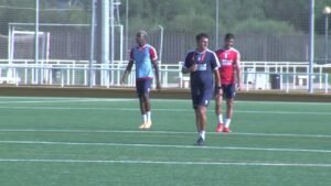 El Algeciras C.F. se entrena para su primer amistoso con las incorporaciones de Admonio y Siddiki